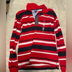 NWT Tommy Hilfiger long sleeve polo kids size L 16-18